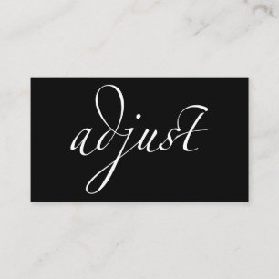 Justera: Chiropractic/centrerat Visitkort