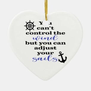 JUSTERA DINA SAILS ANCHOR OCH WHEE JULGRANSPRYDNAD KERAMIK