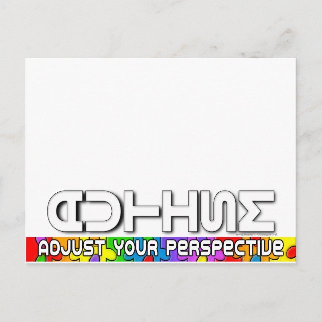 Justera ditt perspektiv vykort (Framsida)