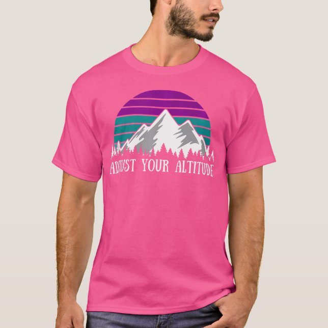 Justera höjden på din bekväma Hiking Pun Sten Klib T Shirt (Framsida)