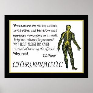 Justera orsakaChiropracticaffischen Poster