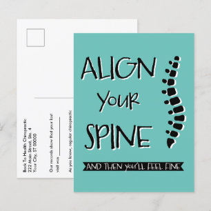 Justera ryggraden så känner du Bra Chiro P Vykort