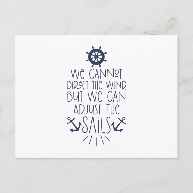 Justera seglarna vykort (Framsida)