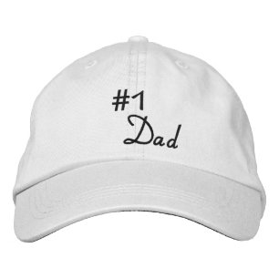 Justerbar Hat/#1 Pappa Broderad Keps