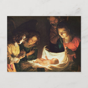 Justering av baby, 1620 vykort