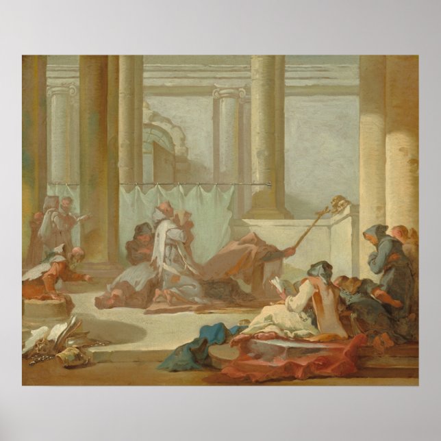 Justering av Döskallarna - Dandré-Bardon Fine Art Poster (Framsidan)