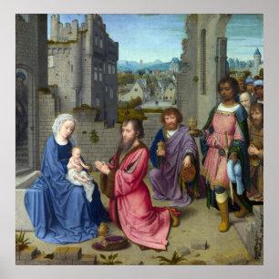 Justering av Kung - Gerard David - c1475 Poster