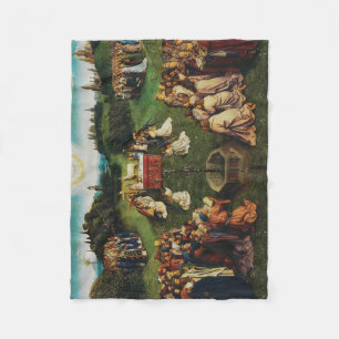 Justering av Lamb från Jan van Eyck Fleecefilt