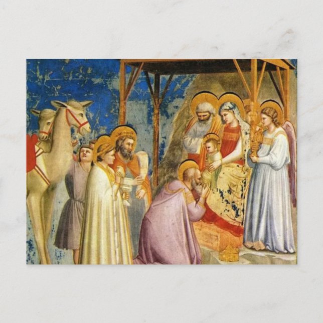 Justering av Magi 1305 Giotto Vykort (Framsida)
