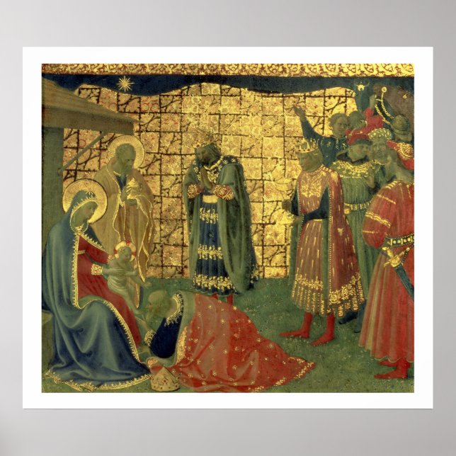 Justering av Magi, detaljer från en predella panel Poster (Framsidan)