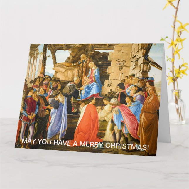 Justering av Magi Sandro Botticelli 1475-1476 Kort (Gul blomma)