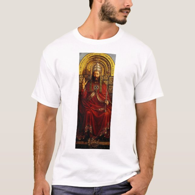 Justering av Mystic Lamb från Jan van Eyck T Shirt (Framsida)