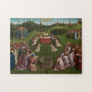 Justering av Mystic Lamb, Gent Altarpart Pussel