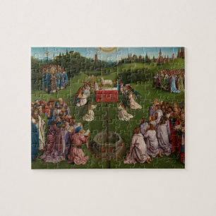 Justering av Mystic Lamb, Gent Altarpart Pussel