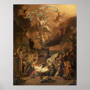 Justering av Shepherdsen 1663 Abraham Hondius Poster