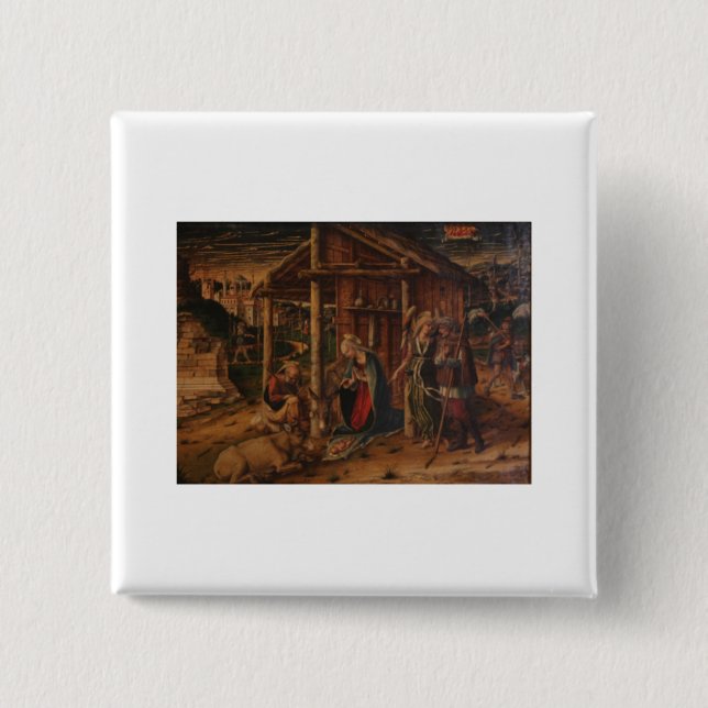 Justering av Shepherdsen - Carlo Crivelli - c148 Knapp (Framsida)