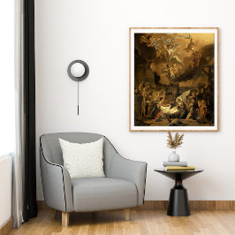 Justering av Shepherdsen Fine Art jul Poster