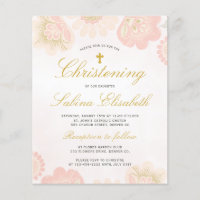 JUSTERING-inbjudan för elegant av budgetblommigt