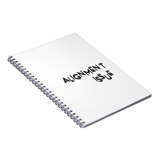 Justering Problem Minimalistisk Projektloggbok Anteckningsbok (Högra Sidan)