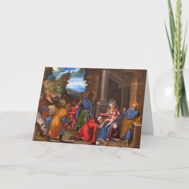 Justeringen av Magi-julkortet Helgkort (Framsida)