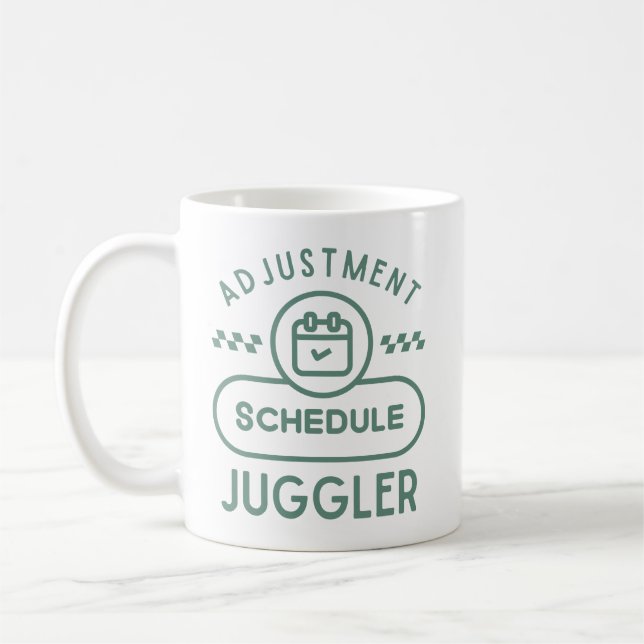 Justeringschema jonglör kaffemugg (Vänster)