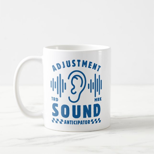 Justeringsljuds-förväntningsfull Kaffemugg (Vänster)