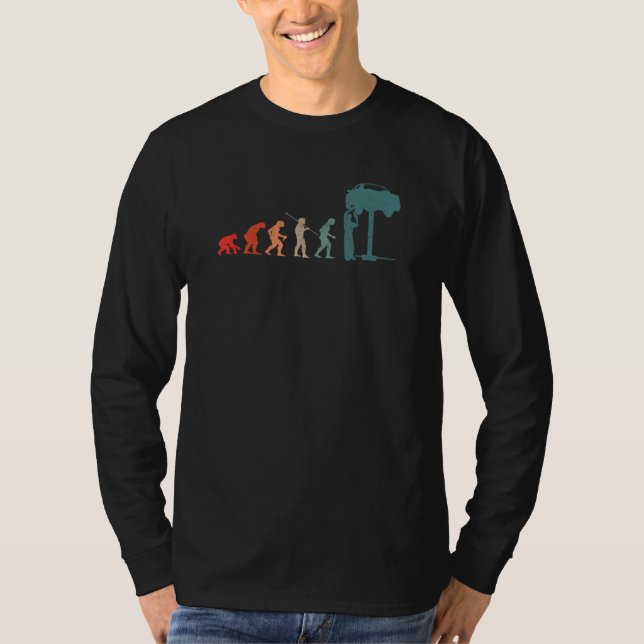 Justeringsretro för justering av bilars mekaniska  t shirt (Framsida)
