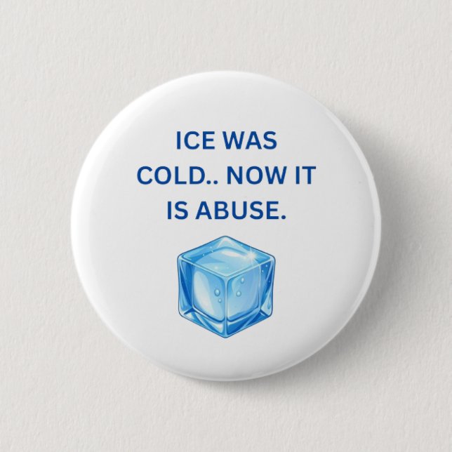 Justice & Accountability Button — ICE Human Rights Knapp (Framsida)