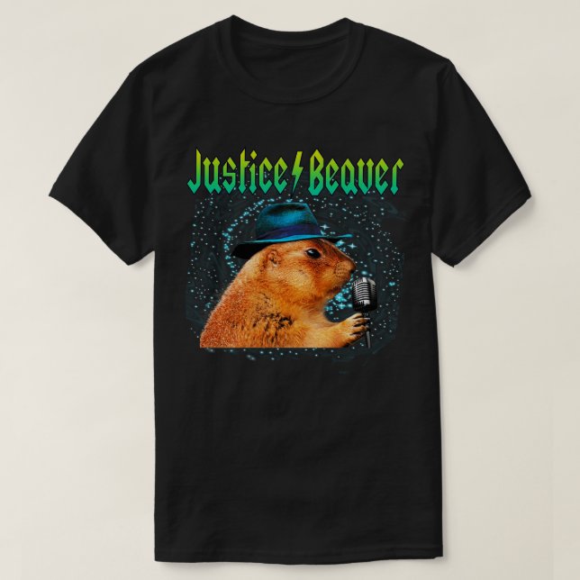 Justice Beaver Music Star T Shirt (Design framsida)