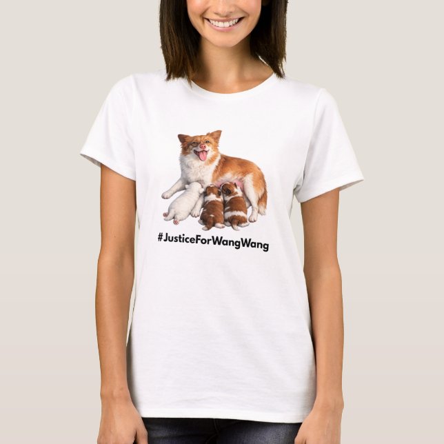 Justice for Wang Wang T Shirt (Framsida)