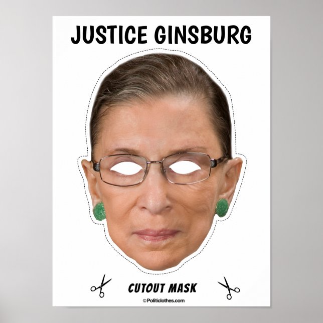JUSTICE GINSBURG Halloween Mask Poster (Framsidan)