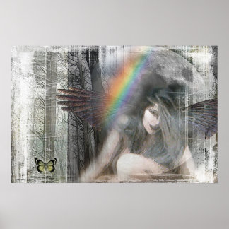 Justice Howling i Måne av Gregory Gallo Poster