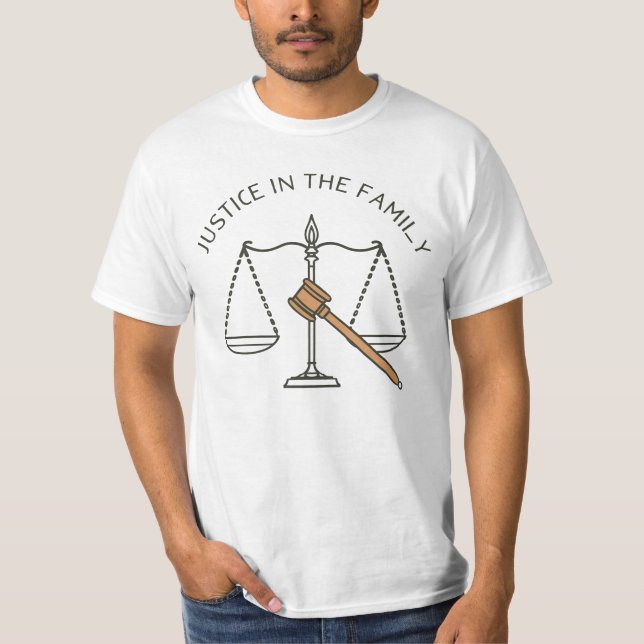 Justice in the Family T Shirt (Framsida)