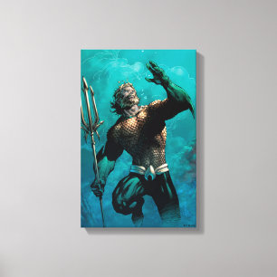 Justice League #10 Aquaman Drowned Earth Variant Canvastryck