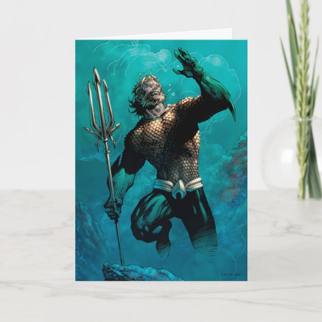 Justice League #10 Aquaman Drowned Earth Variant Kort (Framsida)
