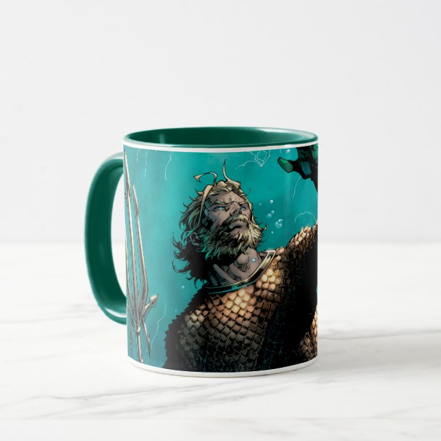 Justice League #10 Aquaman Drowned Earth Variant Mugg (Framsida vänster)