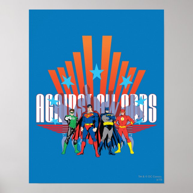 Justice League "Against All Odds" Poster (Framsidan)