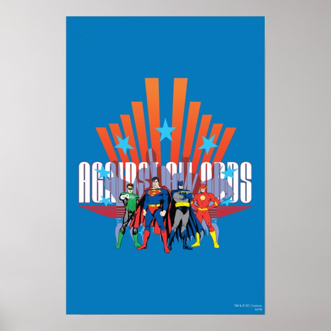 Justice League "Against All Odds" Poster (Framsidan)