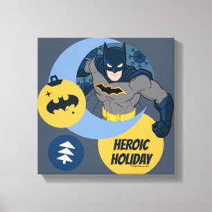 Justice League Batman Helgdag Bauble Canvastryck