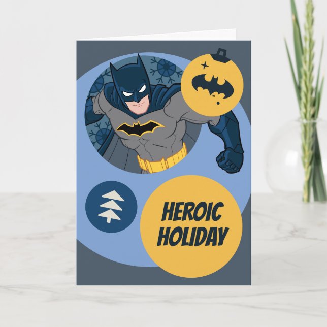 Justice League Batman Helgdag Bauble Helgkort (Framsida)