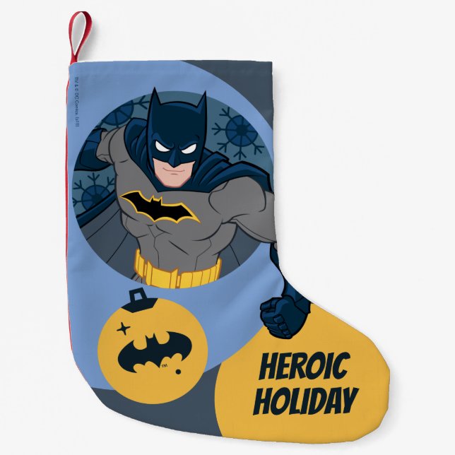 Justice League Batman Helgdag Bauble Liten Julstrumpa (Framsidan)
