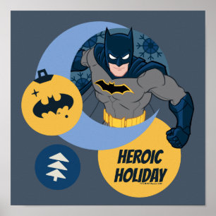 Justice League Batman Helgdag Bauble Poster