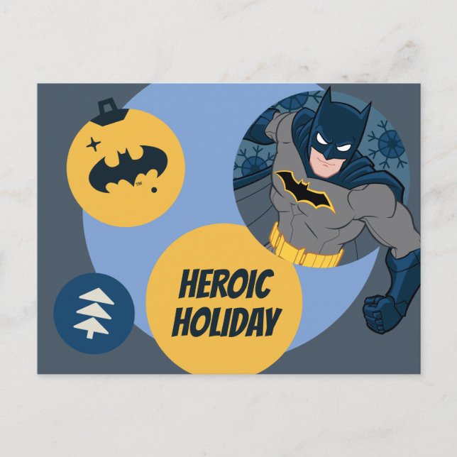 Justice League Batman Holiday-kula Helg Vykort (Framsida)