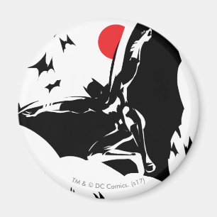 Justice League Batman i Cloud of Fladdermöss Pop Magnet