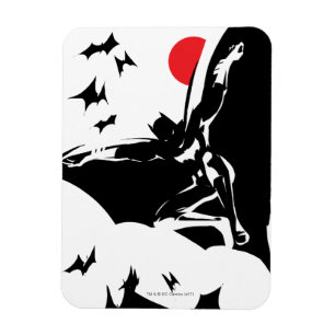 Justice League Batman i Cloud of Fladdermöss Pop Magnet