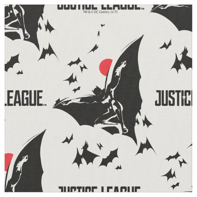 Justice League | Batman i Cloud of Fladdermöss Pop Tyg (Närbild)