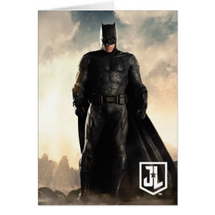 Justice League Batman On Battlefield Hälsningskort