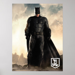 Justice League Batman On Battlefield Poster