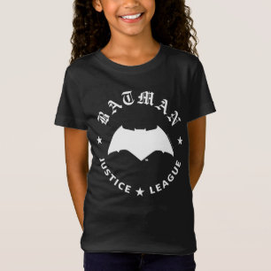 Justice League Batman Retro Fladdermus Emblem Tee Shirt