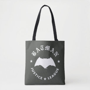 Justice League   Batman Retro Fladdermus Emblem Tygkasse